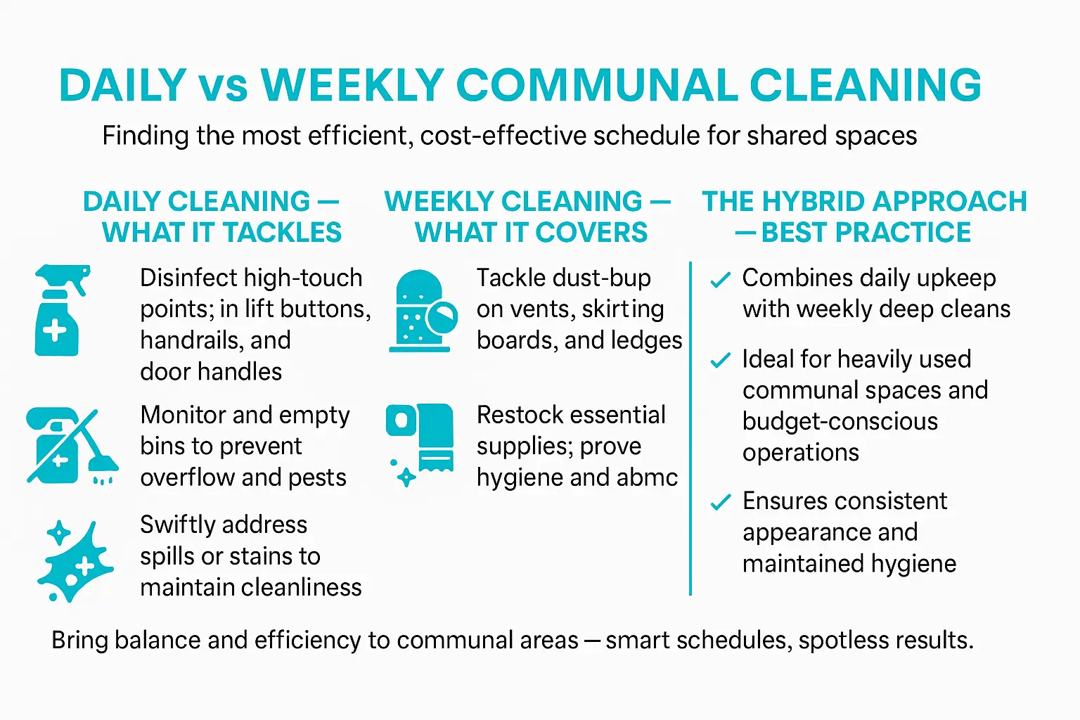 Daily vs Weekly Communal Cleaning Which Schedule Actually Works