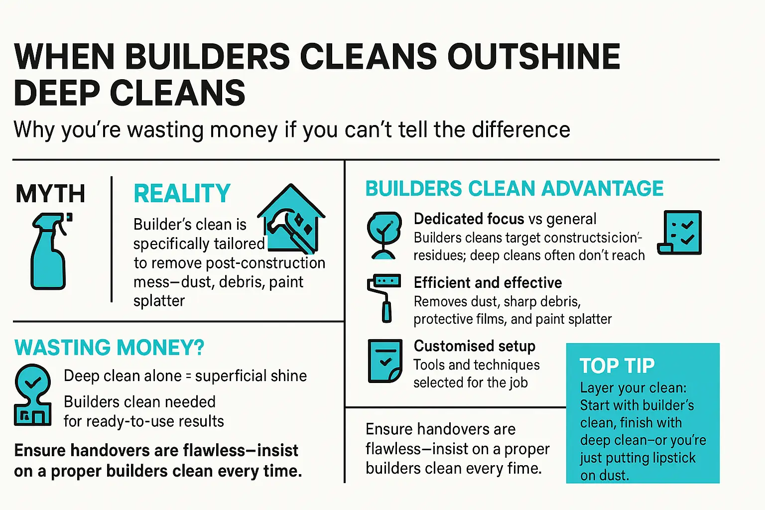 How Builders Cleans Beat Deep Cleans