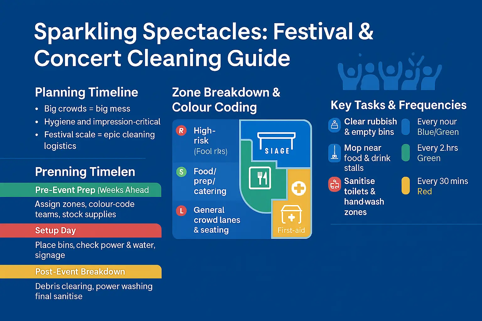 Sparkling Spectacles How to Plan Cleaning for Festivals and Concerts