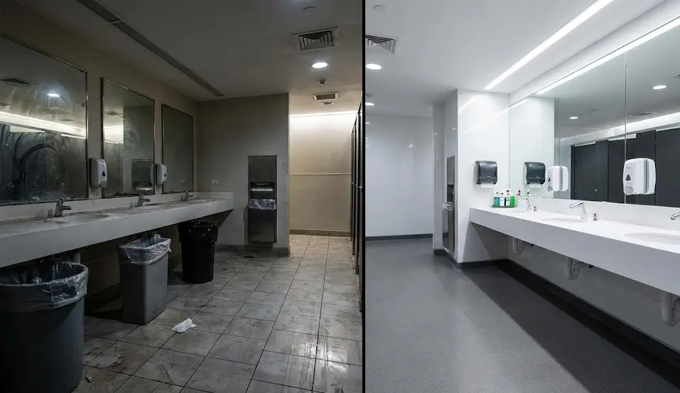 What Hiring Washroom Cleaning Services Actually Changes